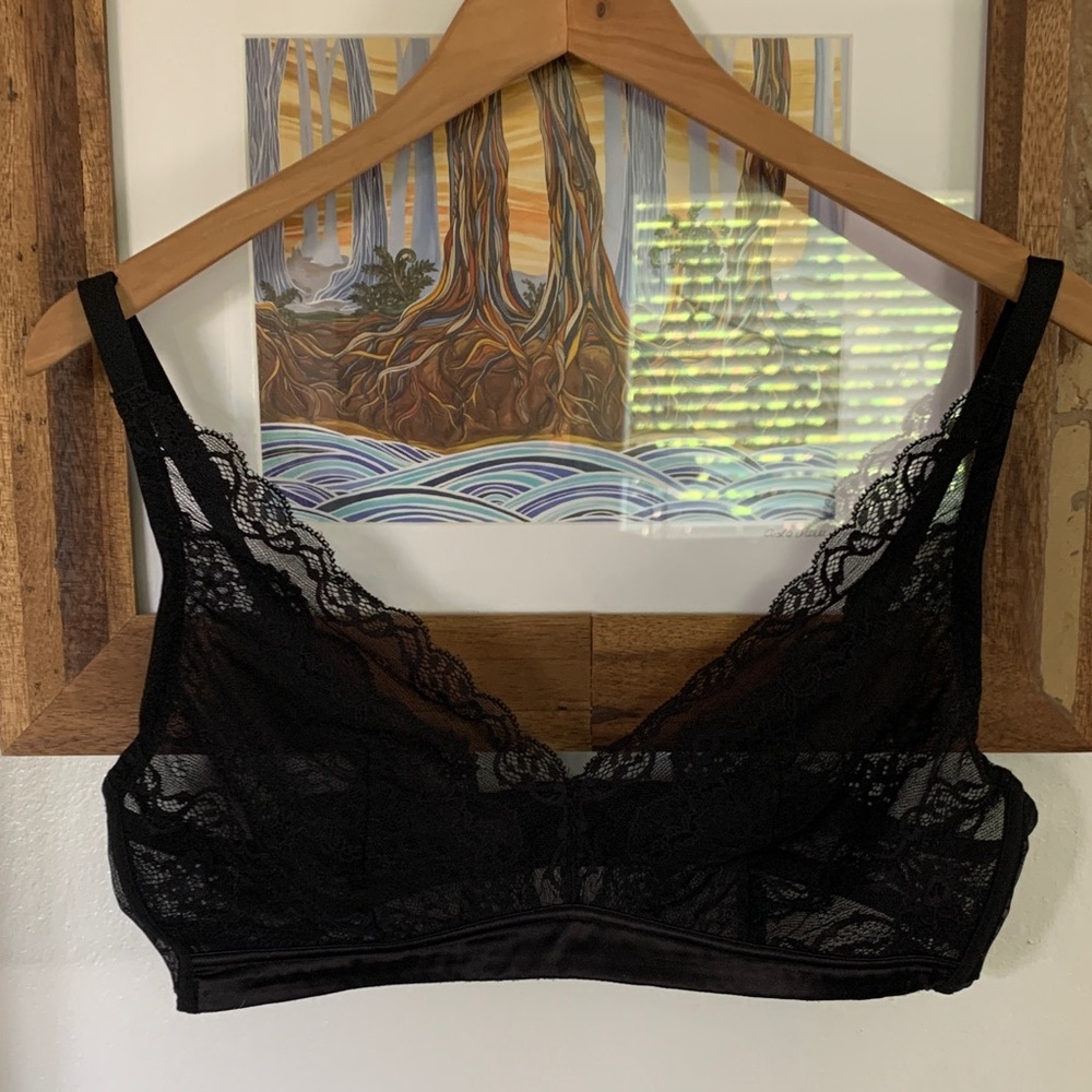 Lace Bralette - Black